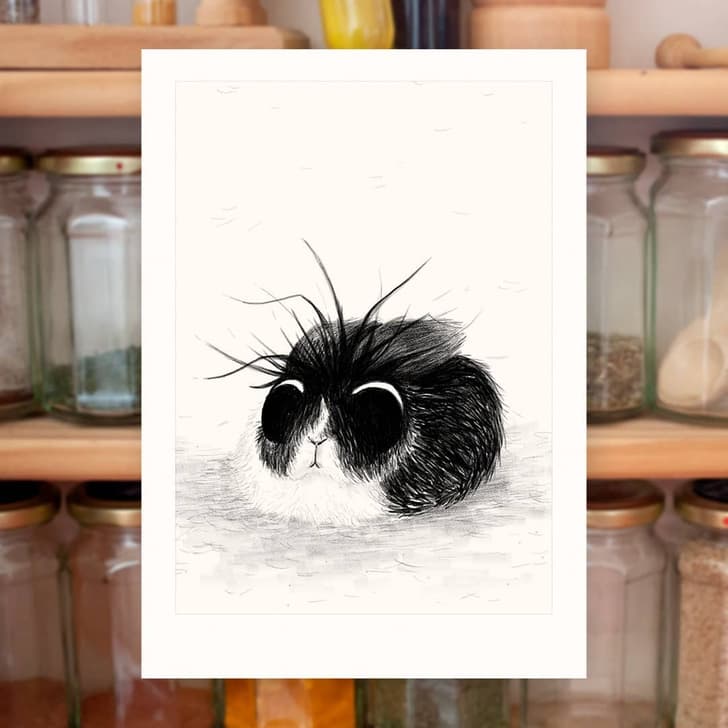 Dessin d'Elora représentant son lapin, Jean-François